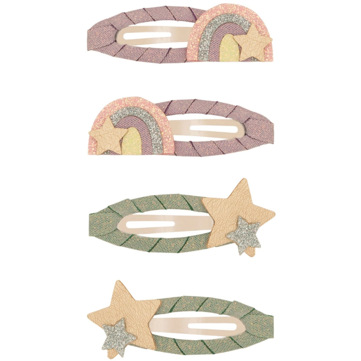 Mimi & Lula 4 Hair Clips - Over The Rainbow Dreamland