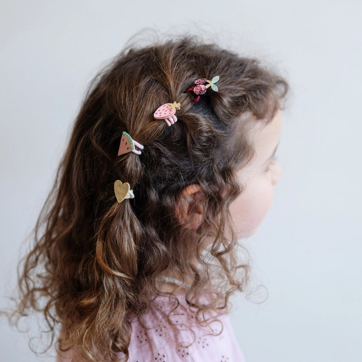 Mimi & Lula 8 Hair Elastics - Mini Fruit Florence