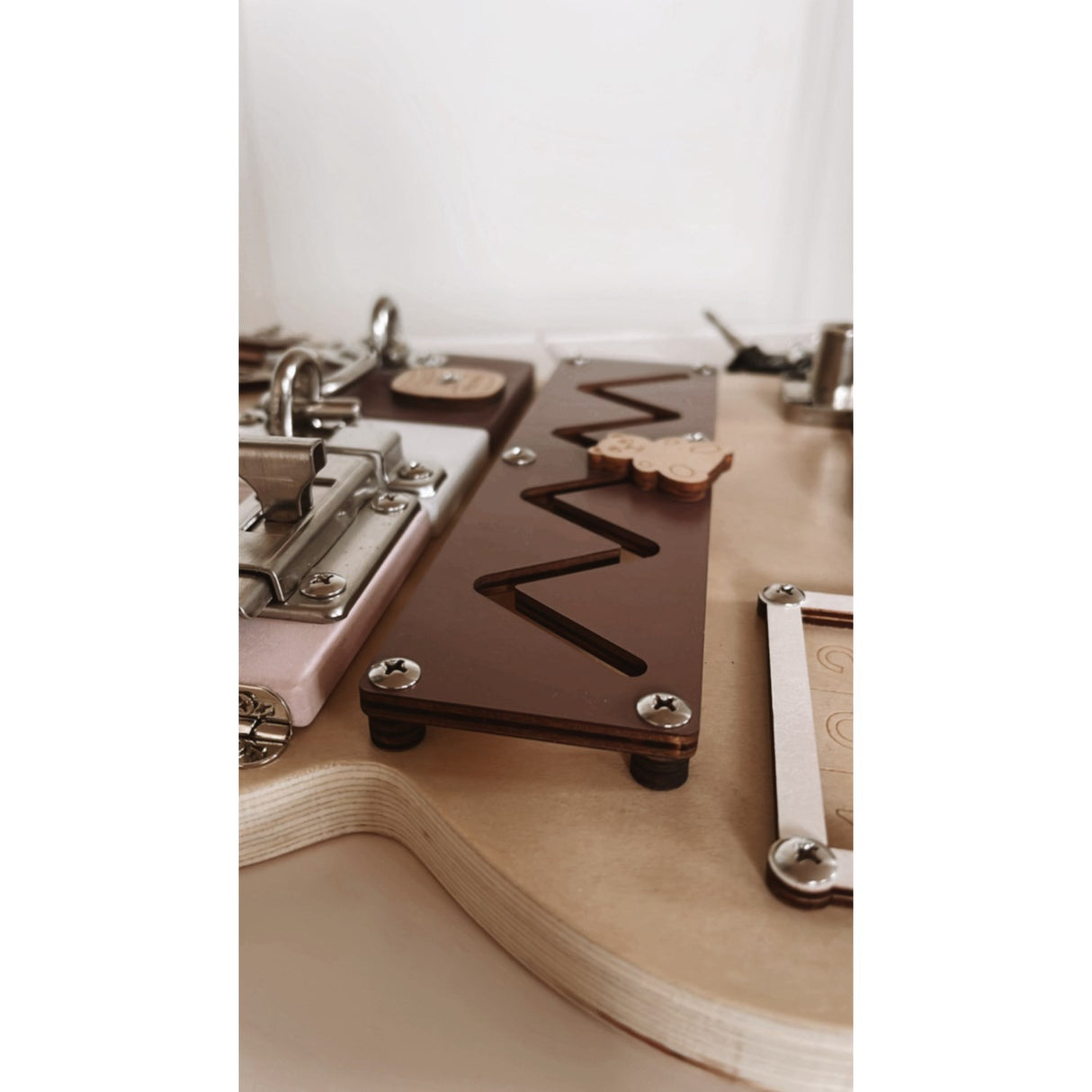 HEMMINGSEN Kids Brown Acttivity Board Bear Portable