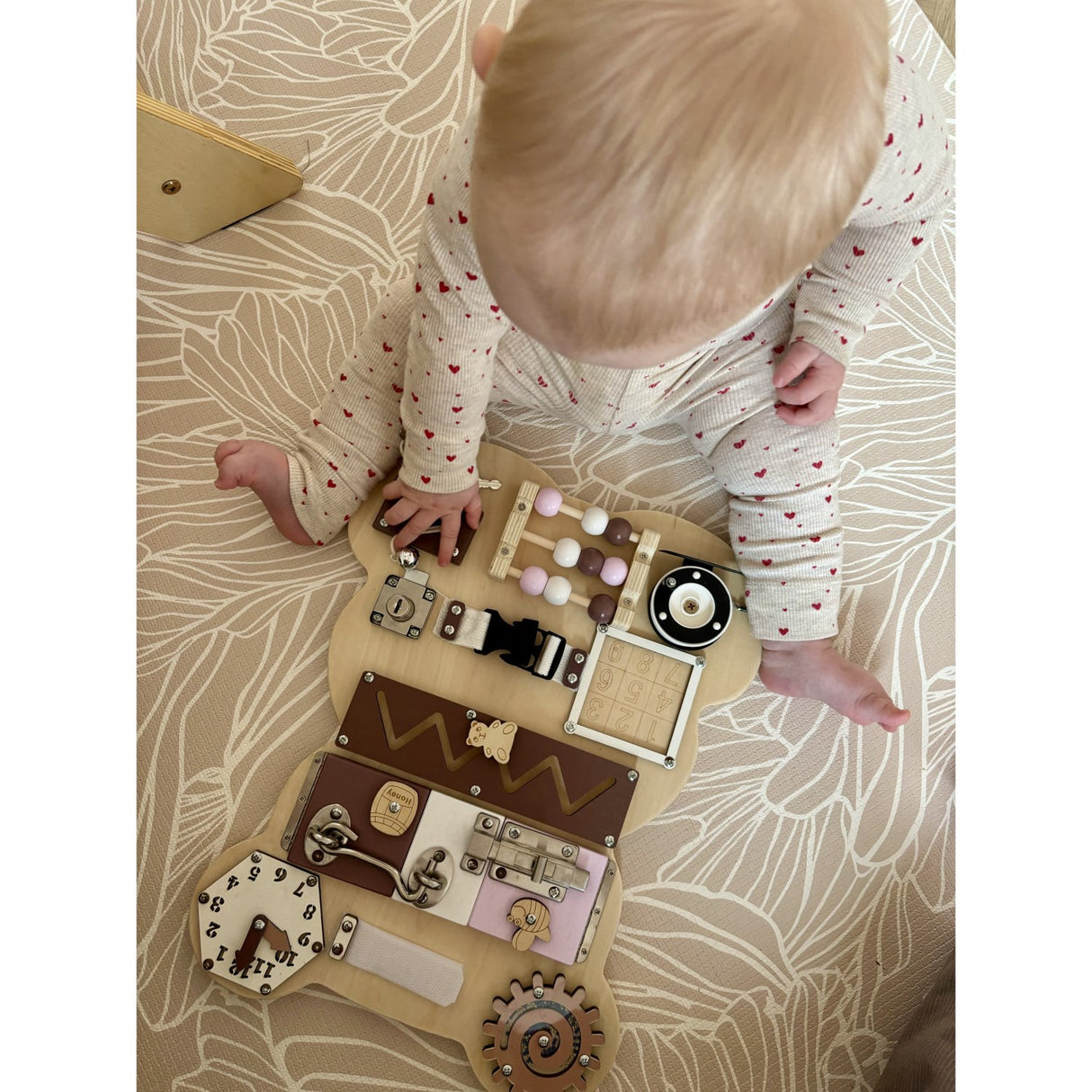 HEMMINGSEN Kids Brown Acttivity Board Bear Portable