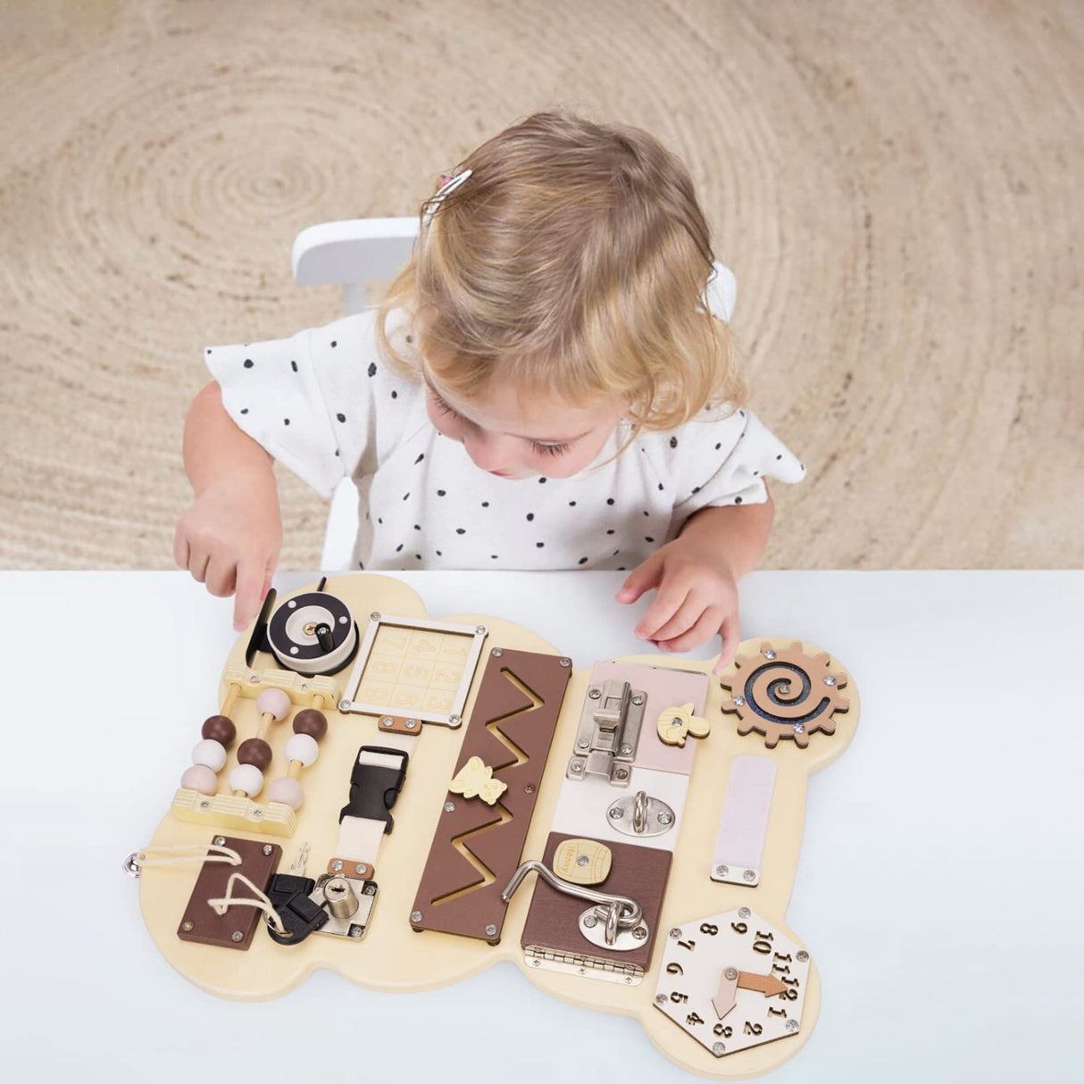 HEMMINGSEN Kids Brown Acttivity Board Bear Portable