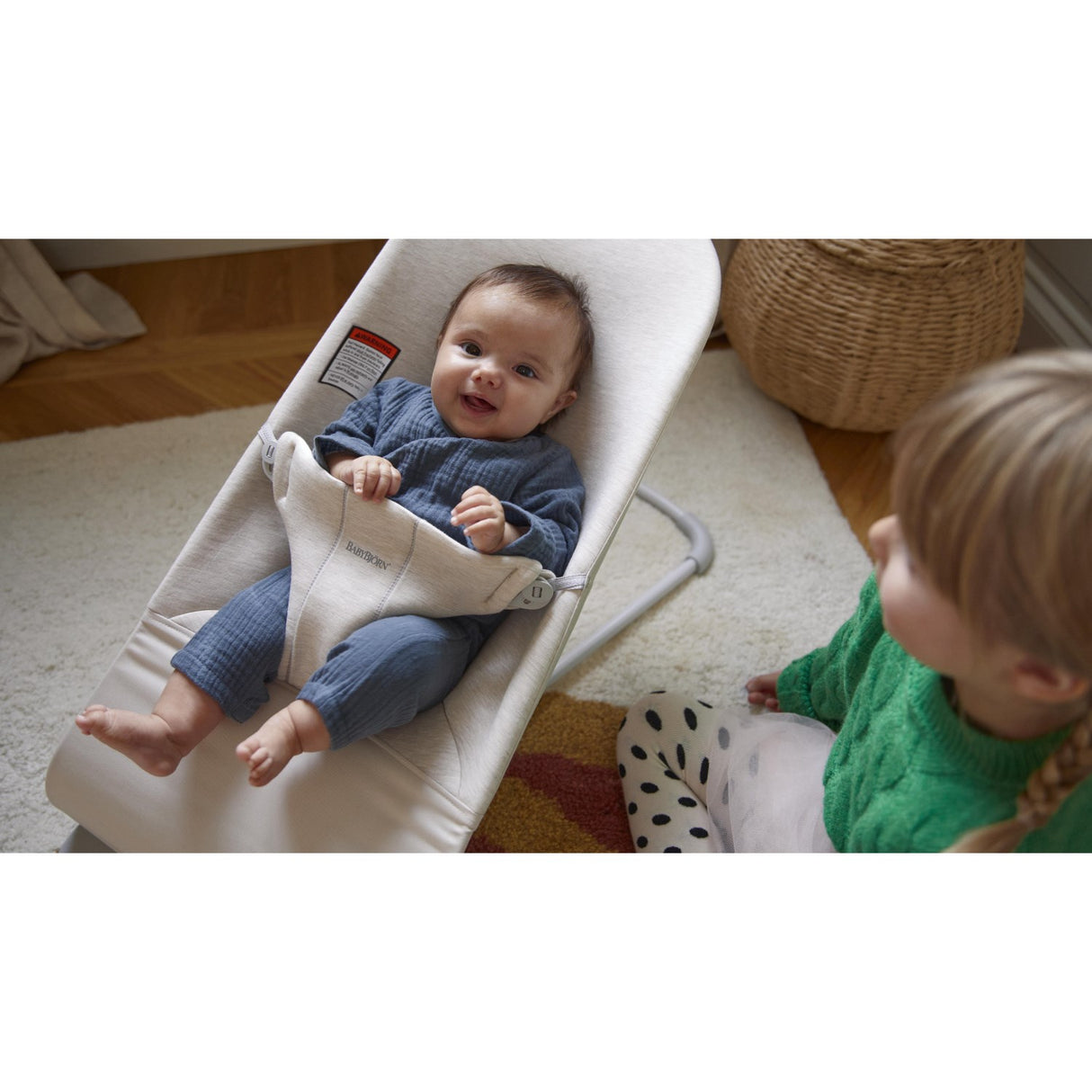 BabyBjörn Light Beige Bouncer Bliss