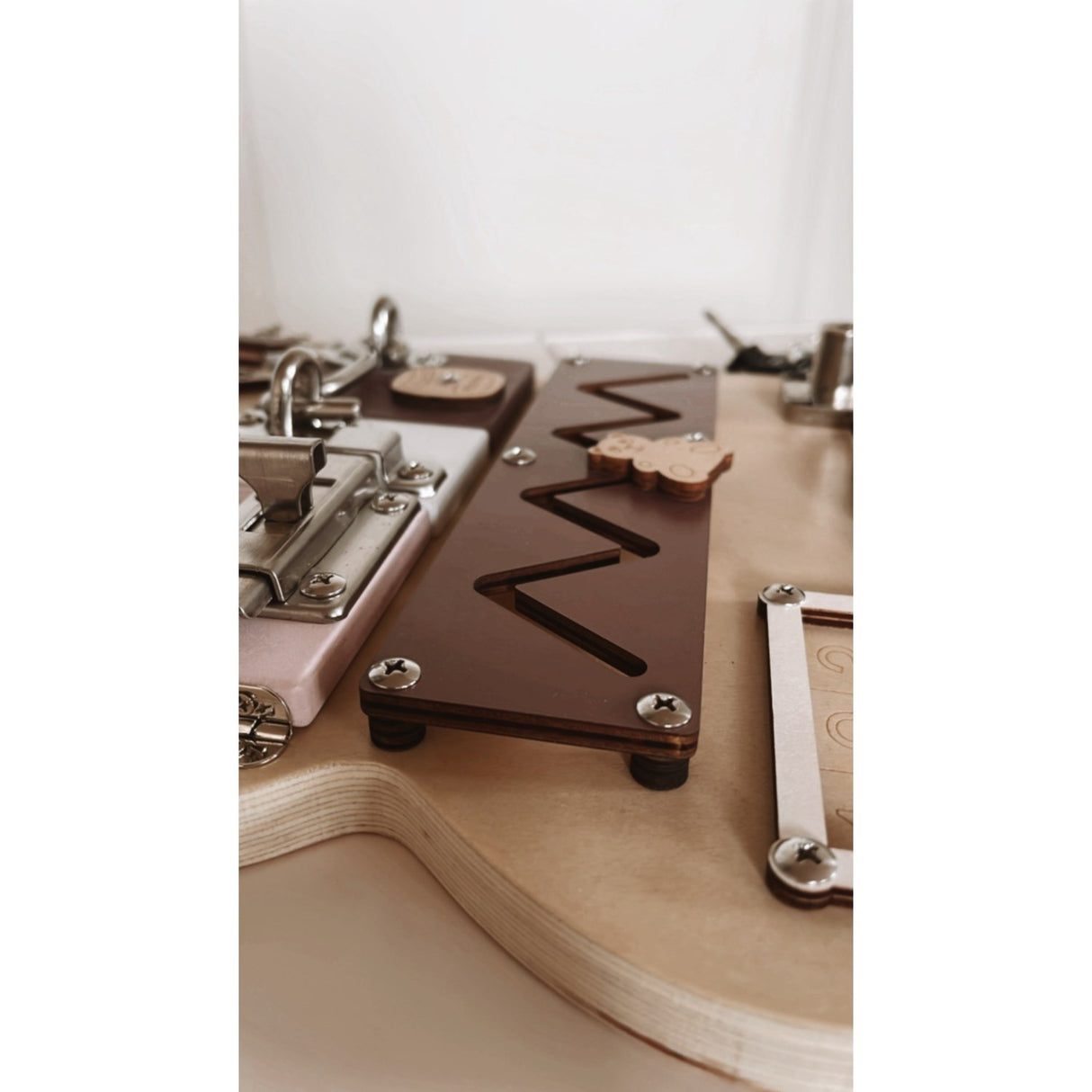 HEMMINGSEN Kids Brown Acttivity Board Bear Portable