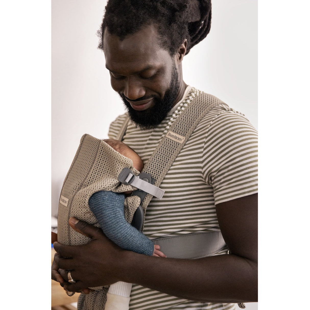 BabyBjörn Grey Beige Baby Carrier Mini