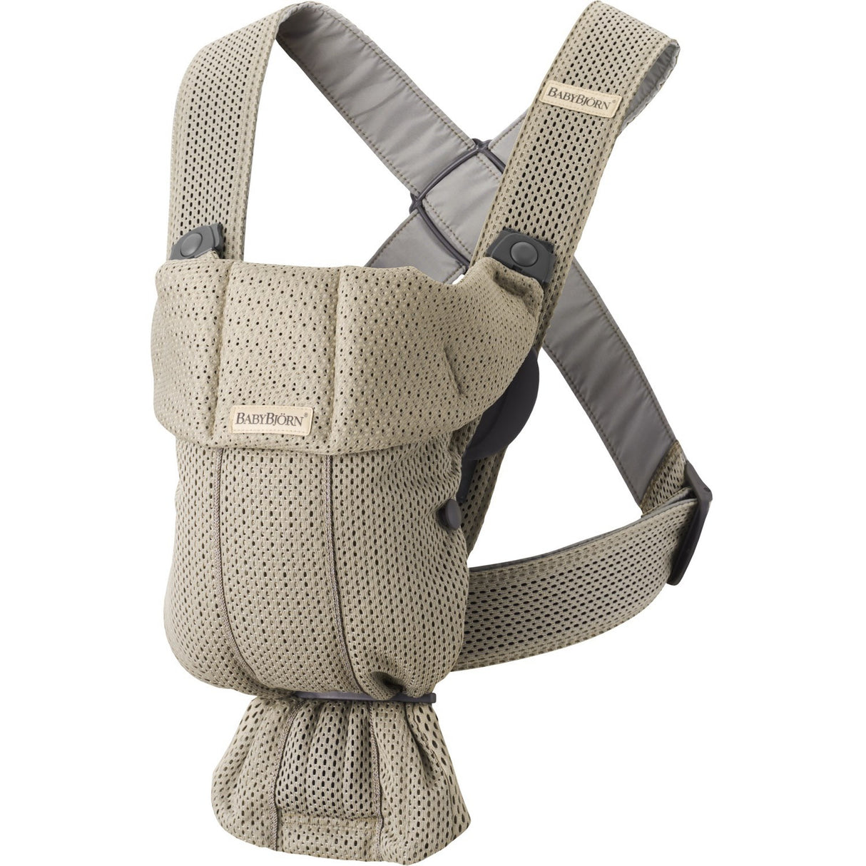BabyBjörn Grey Beige Baby Carrier Mini