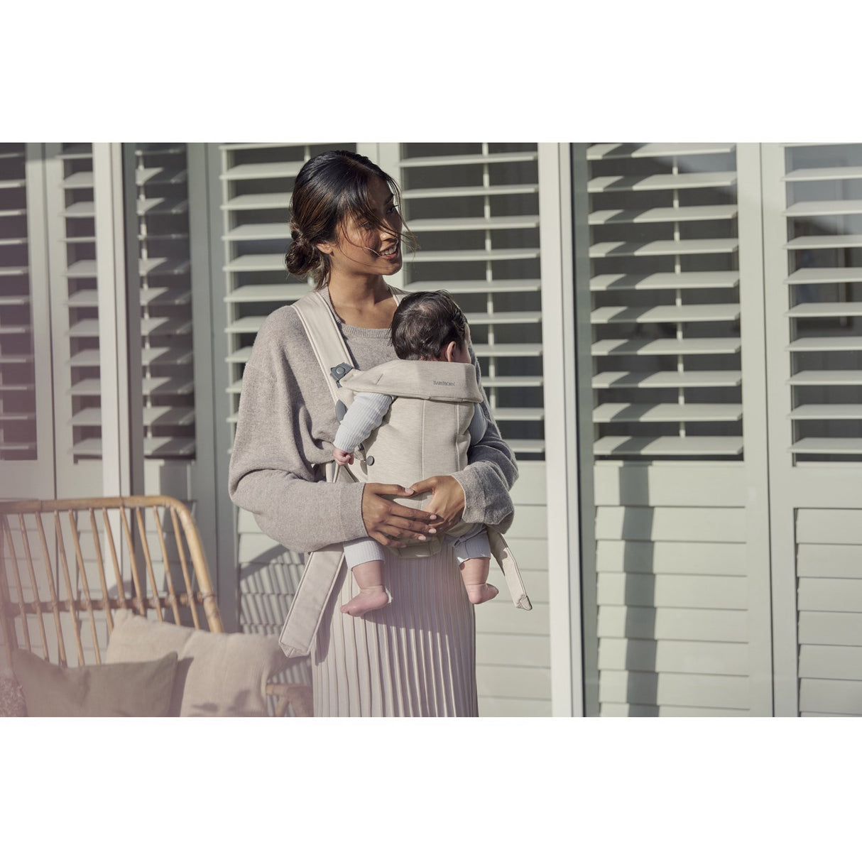 BabyBjörn Light Beige Baby Carrier Mini