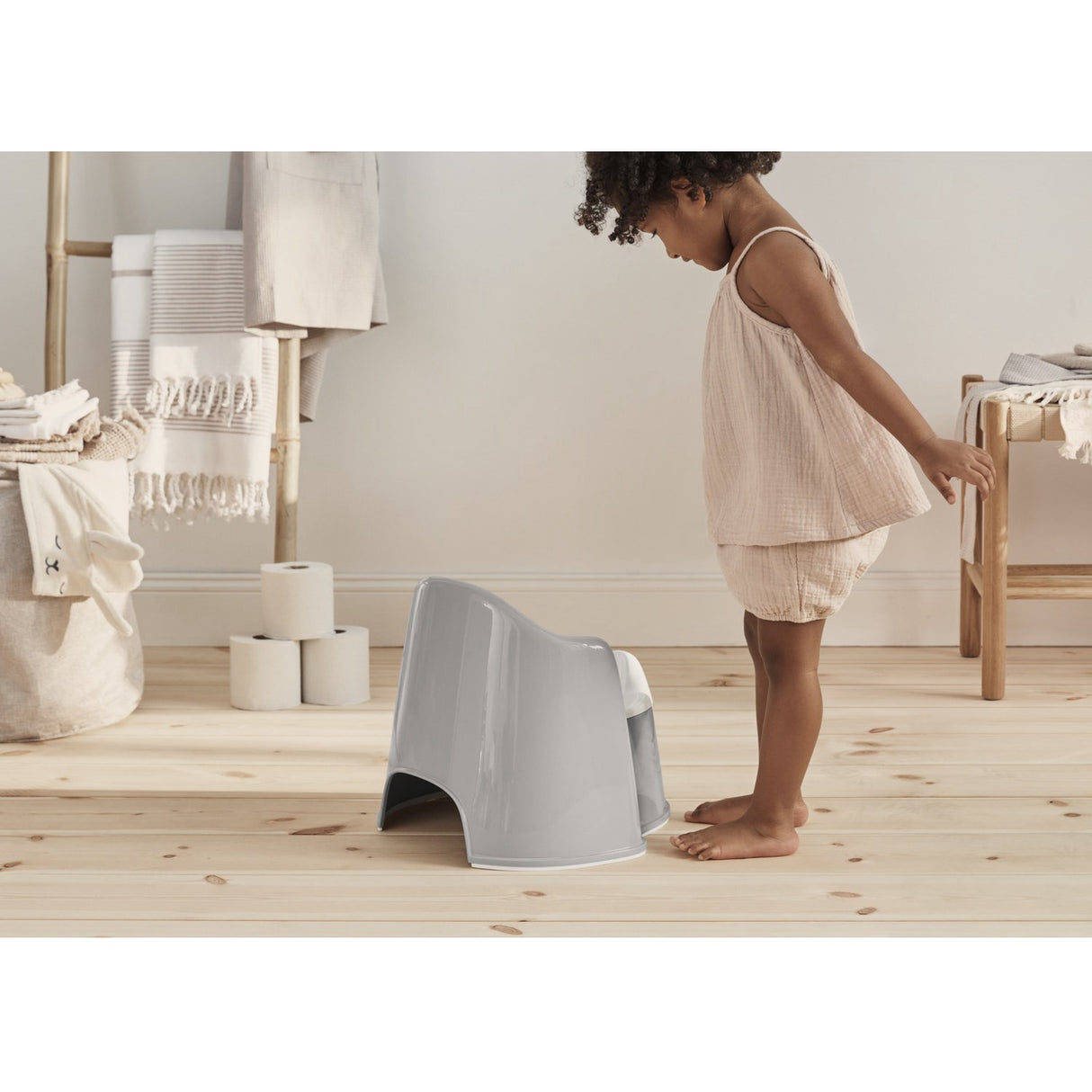 BabyBjörn Grey/White Potty