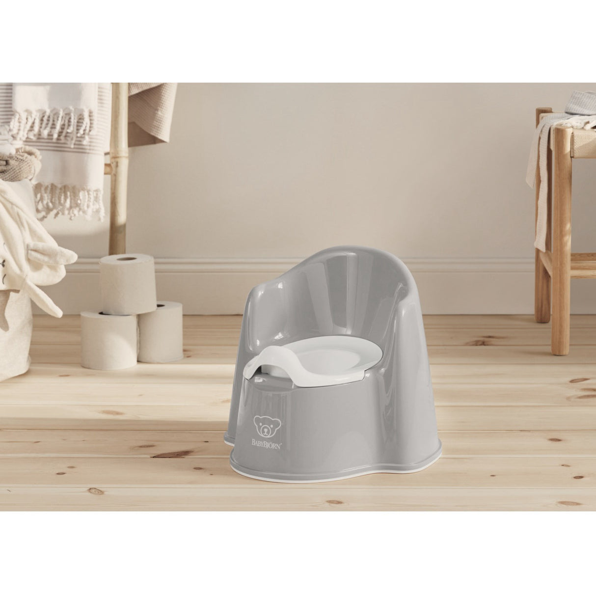 BabyBjörn Grey/White Potty
