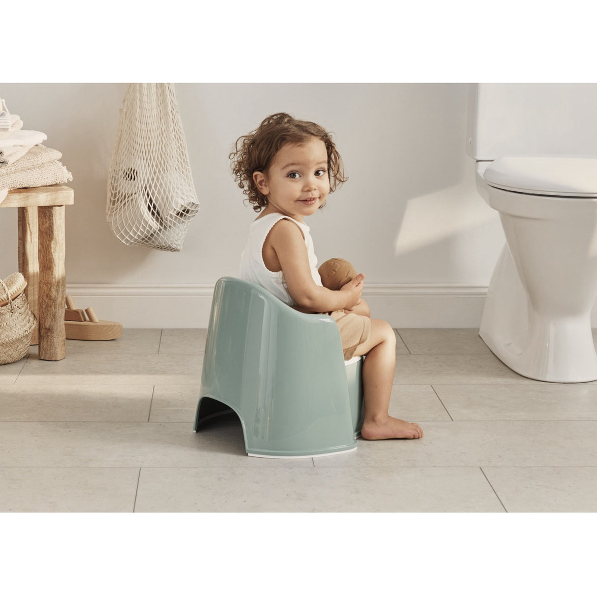 BabyBjörn Grey Green/White Potty