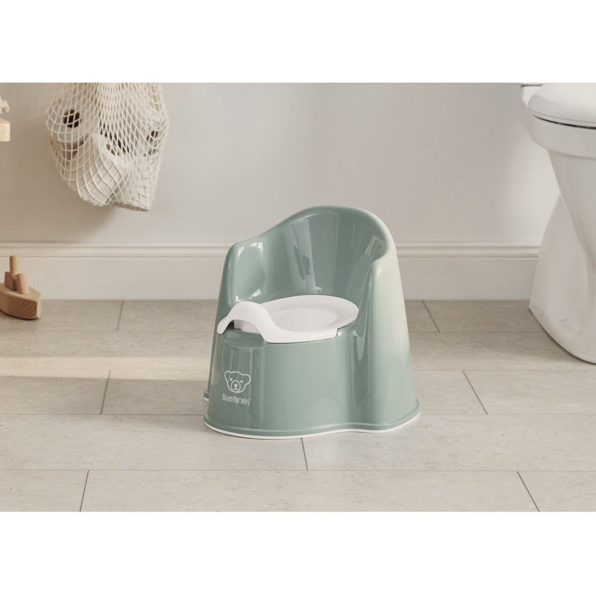 BabyBjörn Grey Green/White Potty