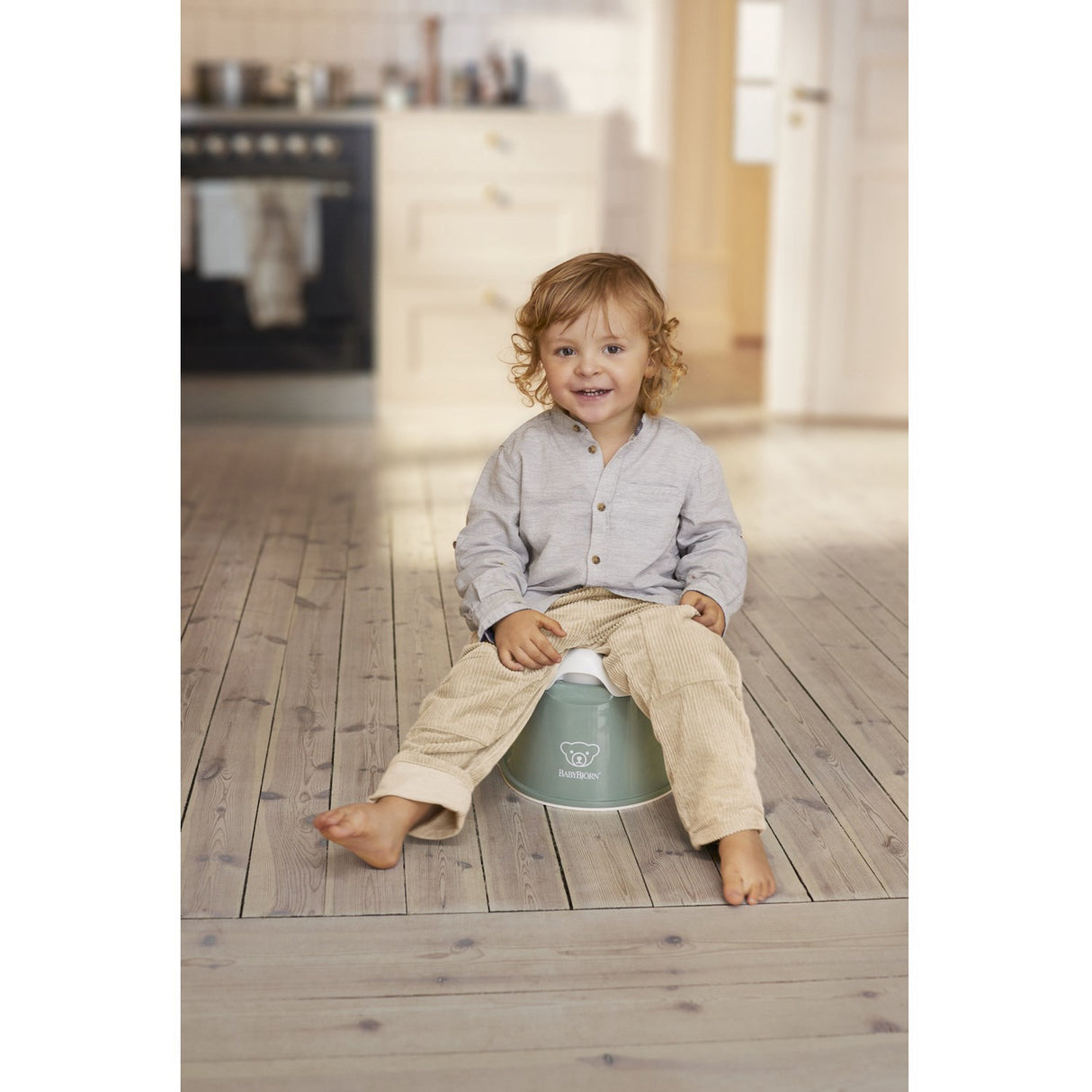 BabyBjörn Grey Green/White Potty