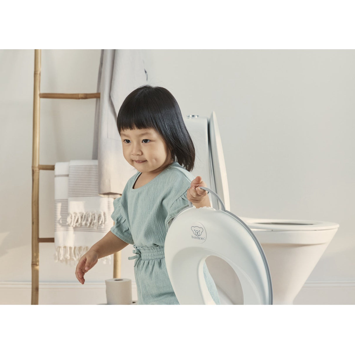 BabyBjörn White/Grey Toilet Training Seat