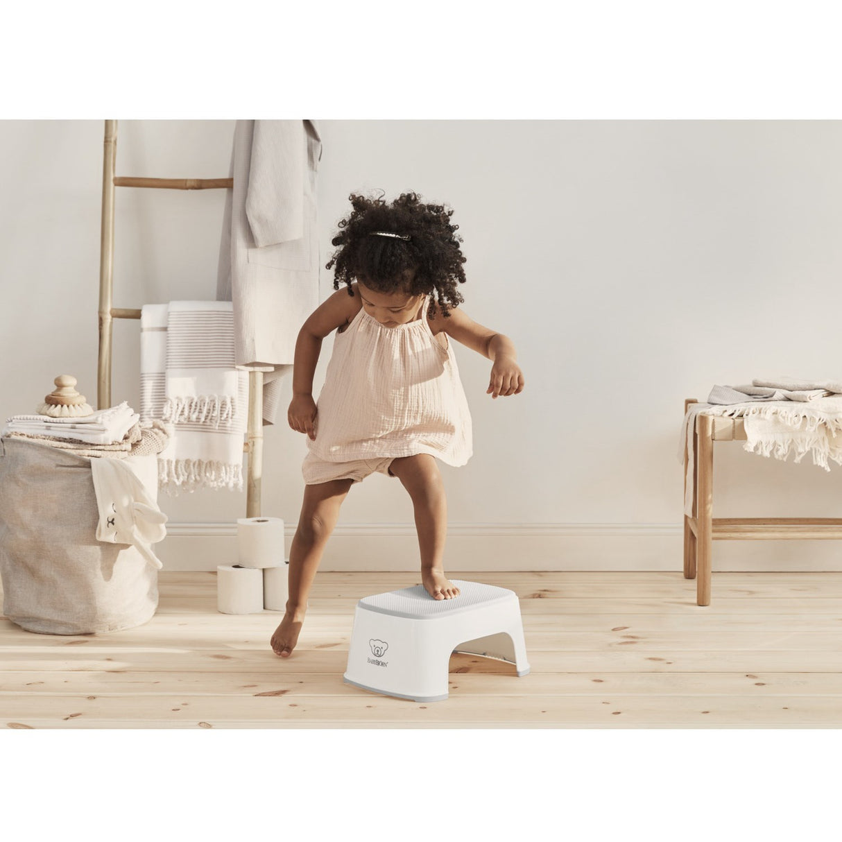 BabyBjörn White/Grey Step Stool