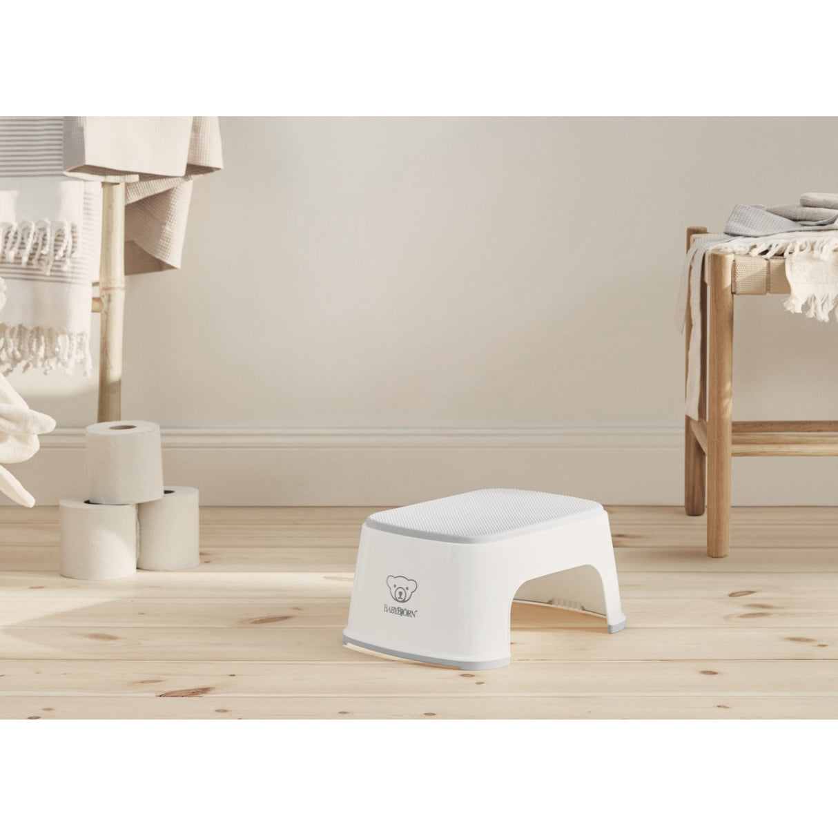 BabyBjörn White/Grey Step Stool