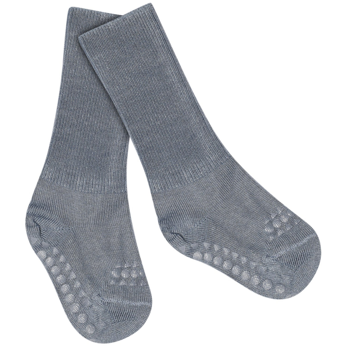 Gobabygo Stone Blue Non-Slip Socks Bamboo