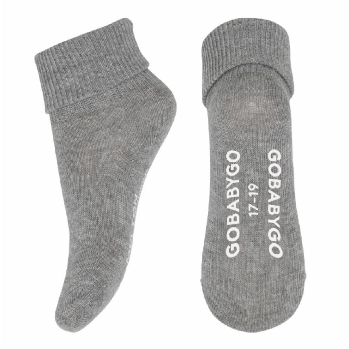Gobabygo Grey Melange Non Slip Socks