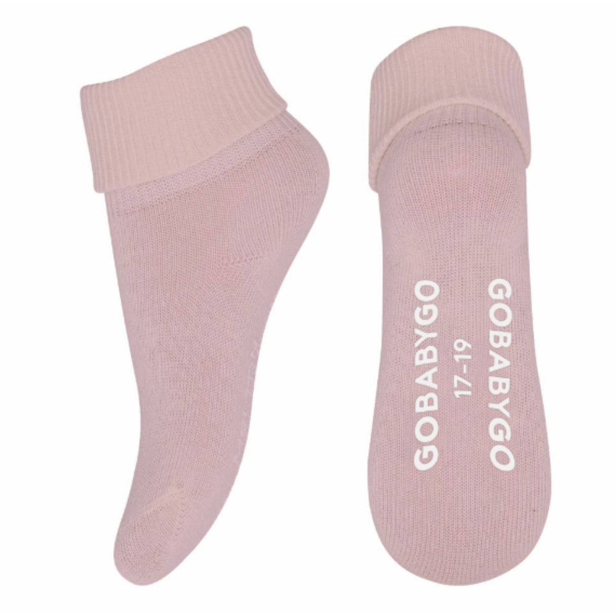 Gobabygo Alt Rosa Non Slip Socks Organic Cotton