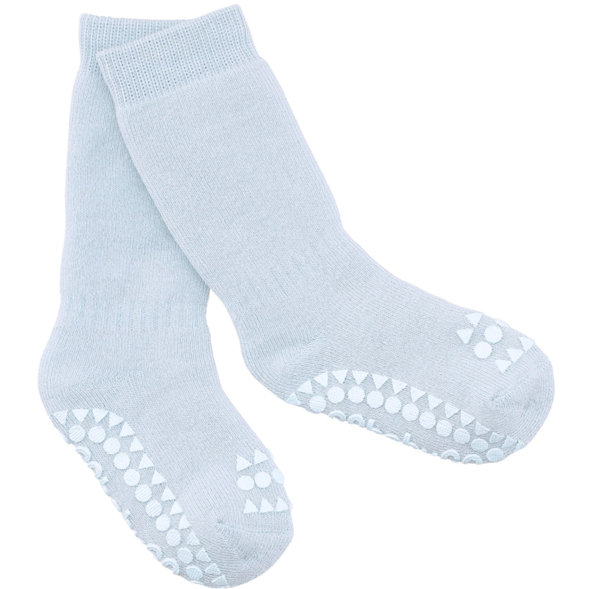 Gobabygo Sky Blue Non-Slip Socks Organic Terry Cotton