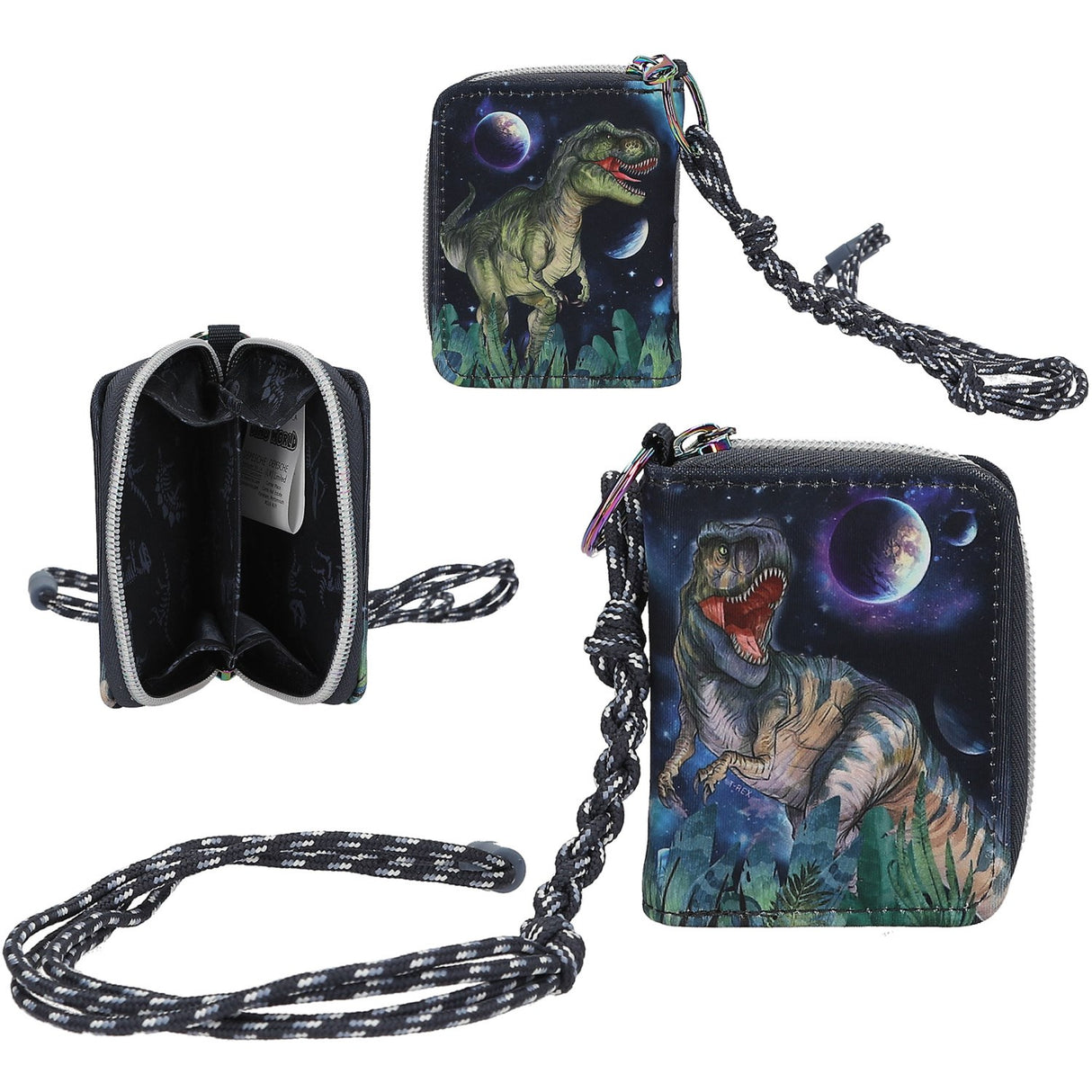 Dino World Galaxy Purse With Lanyard