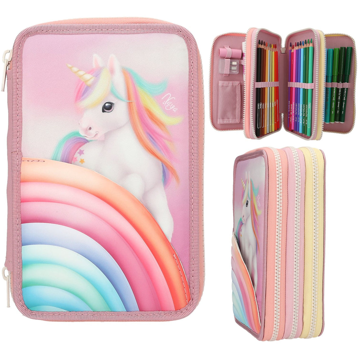 Ylvi Triple Pencil Case Color Cloud