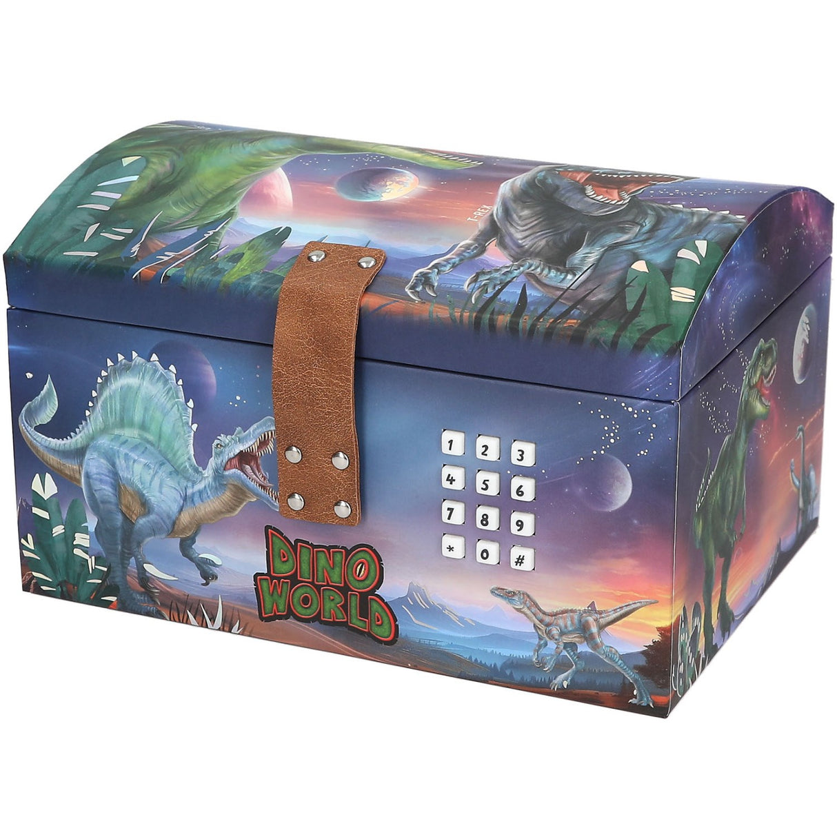Dino World Treasure Chest With Code, Sound And Light