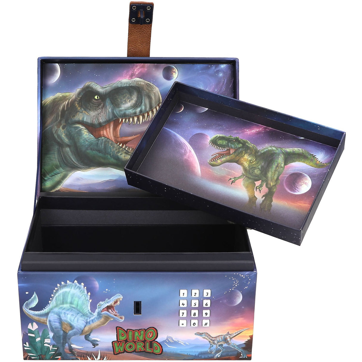 Dino World Treasure Chest With Code, Sound And Light