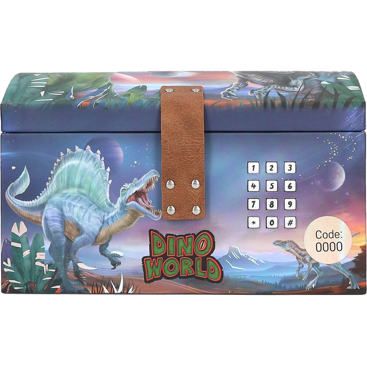 Dino World Treasure Chest With Code, Sound And Light