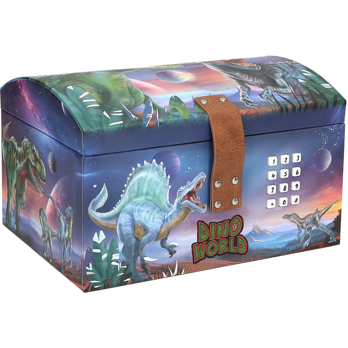 Dino World Treasure Chest With Code, Sound And Light