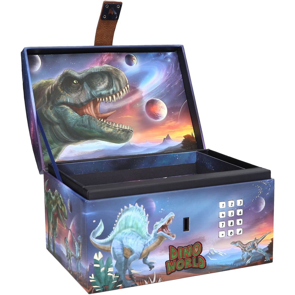 Dino World Treasure Chest With Code, Sound And Light