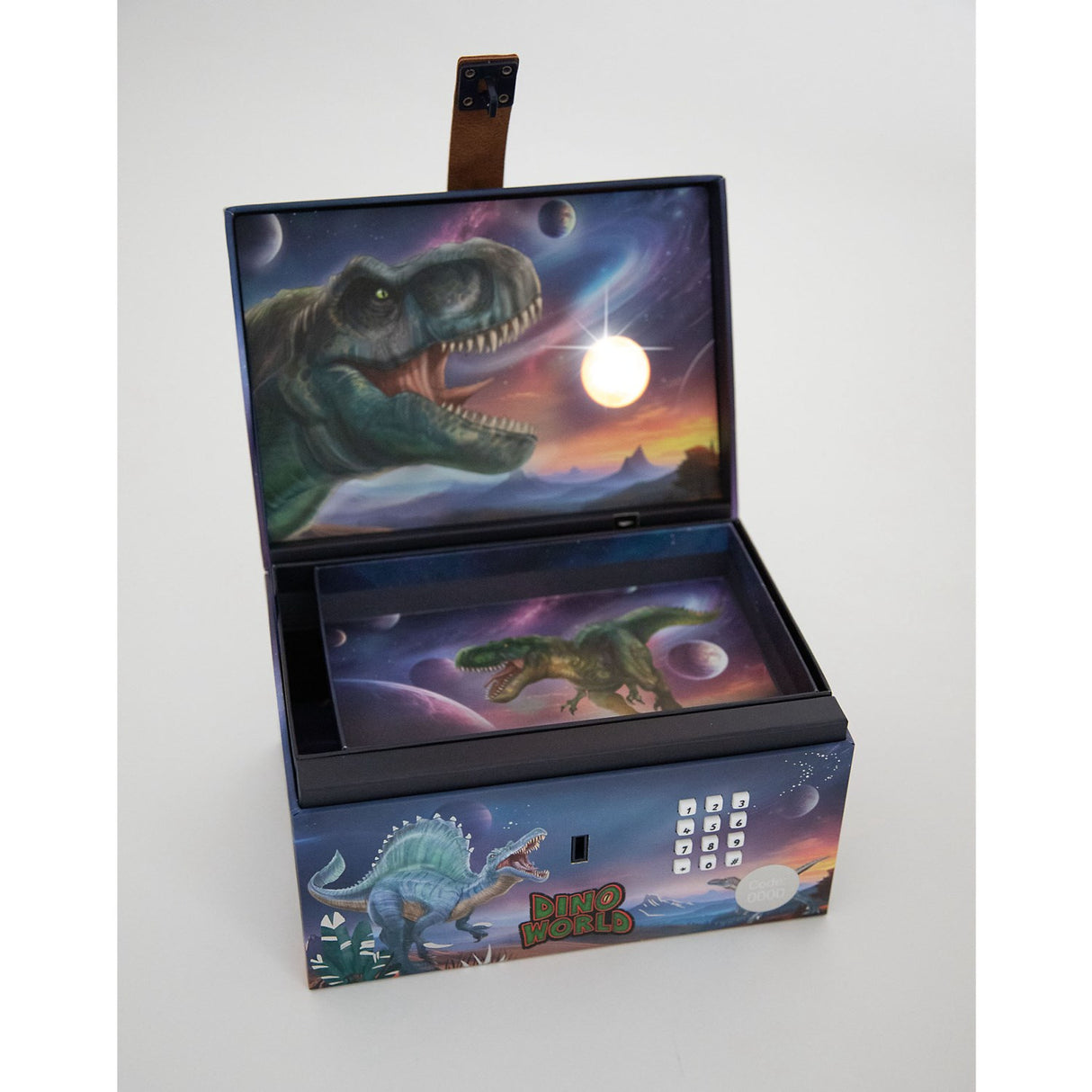 Dino World Treasure Chest With Code, Sound And Light