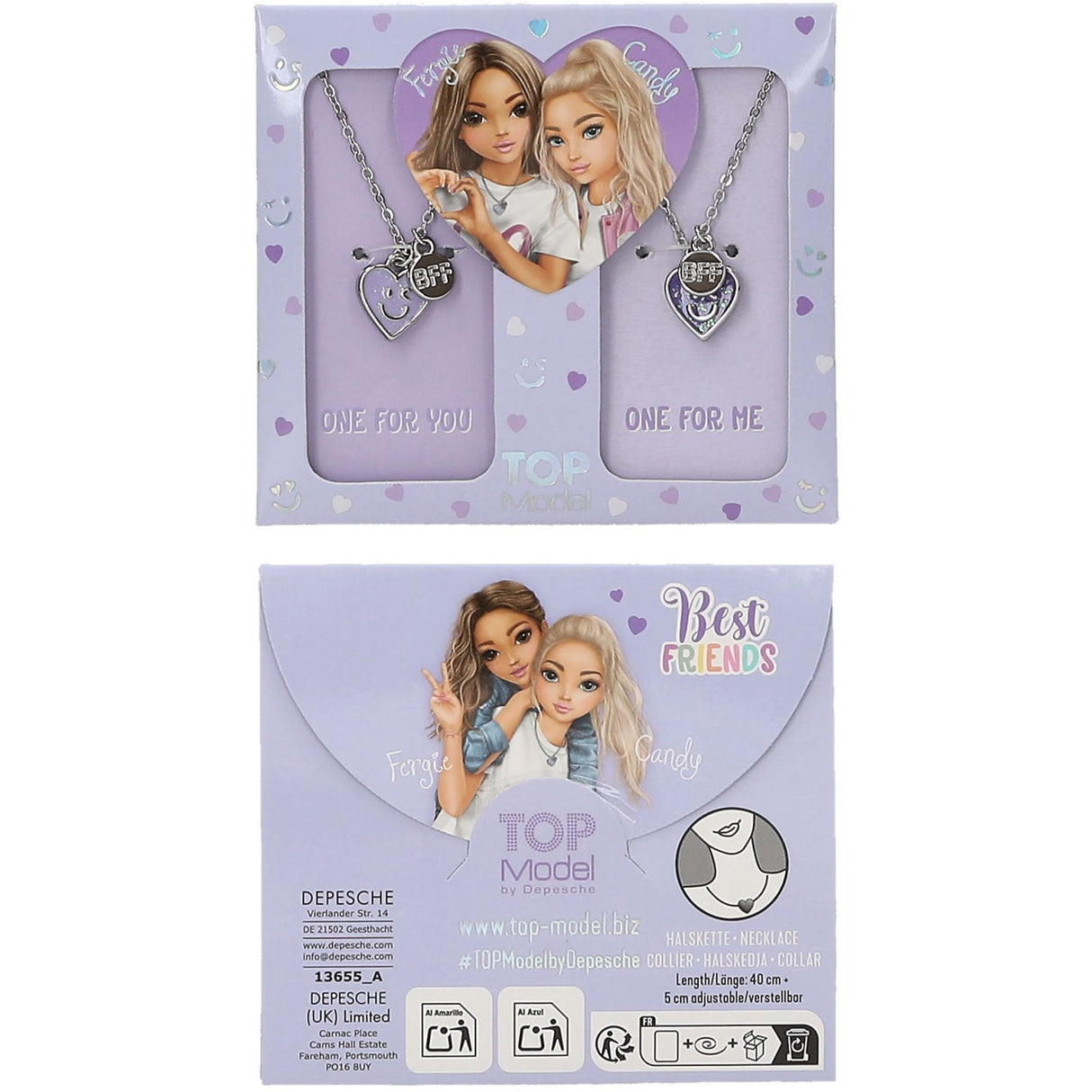 TOPModel BFF Necklace Set Purple