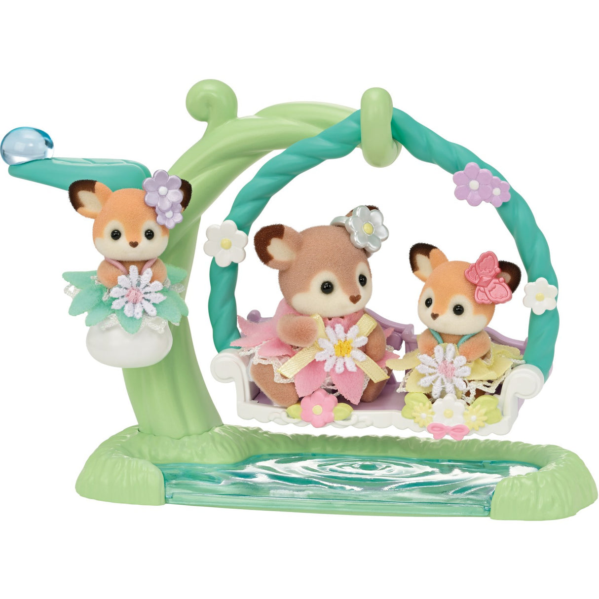 Sylvanian Families® Deer Babies - Floral Swing Set