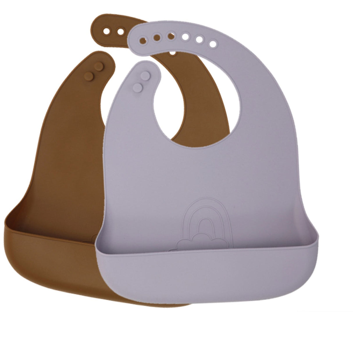 By Lille Vilde Lilac & Cocoa Bibs - Rainbow 2pcs