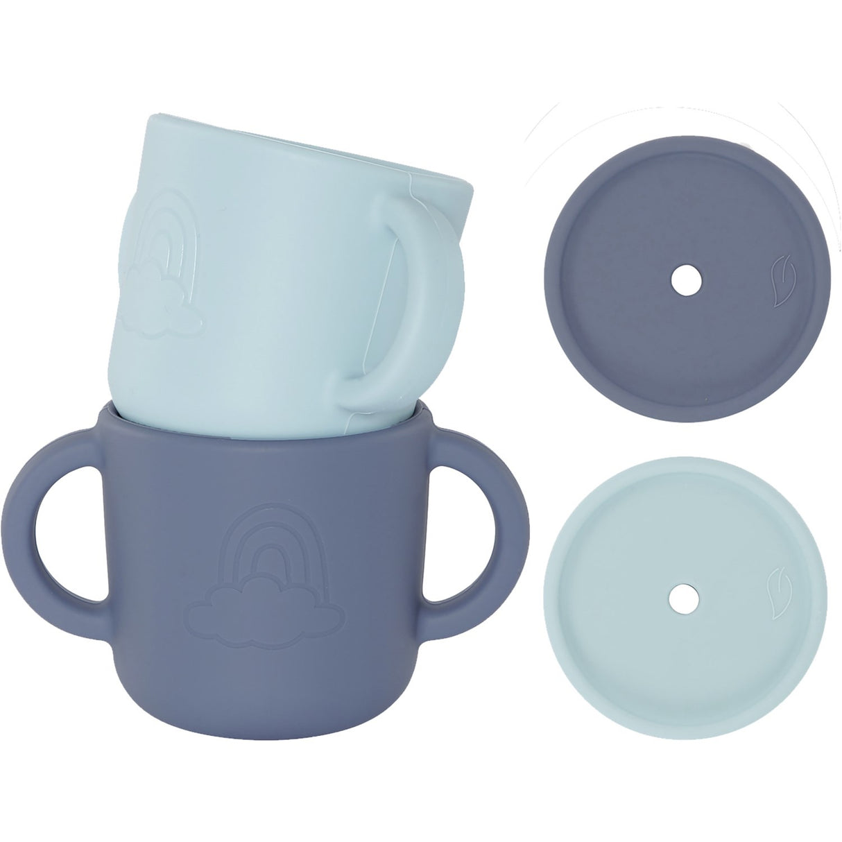 By Lille Vilde Dusk & Sky Cups W/lids 2pcs