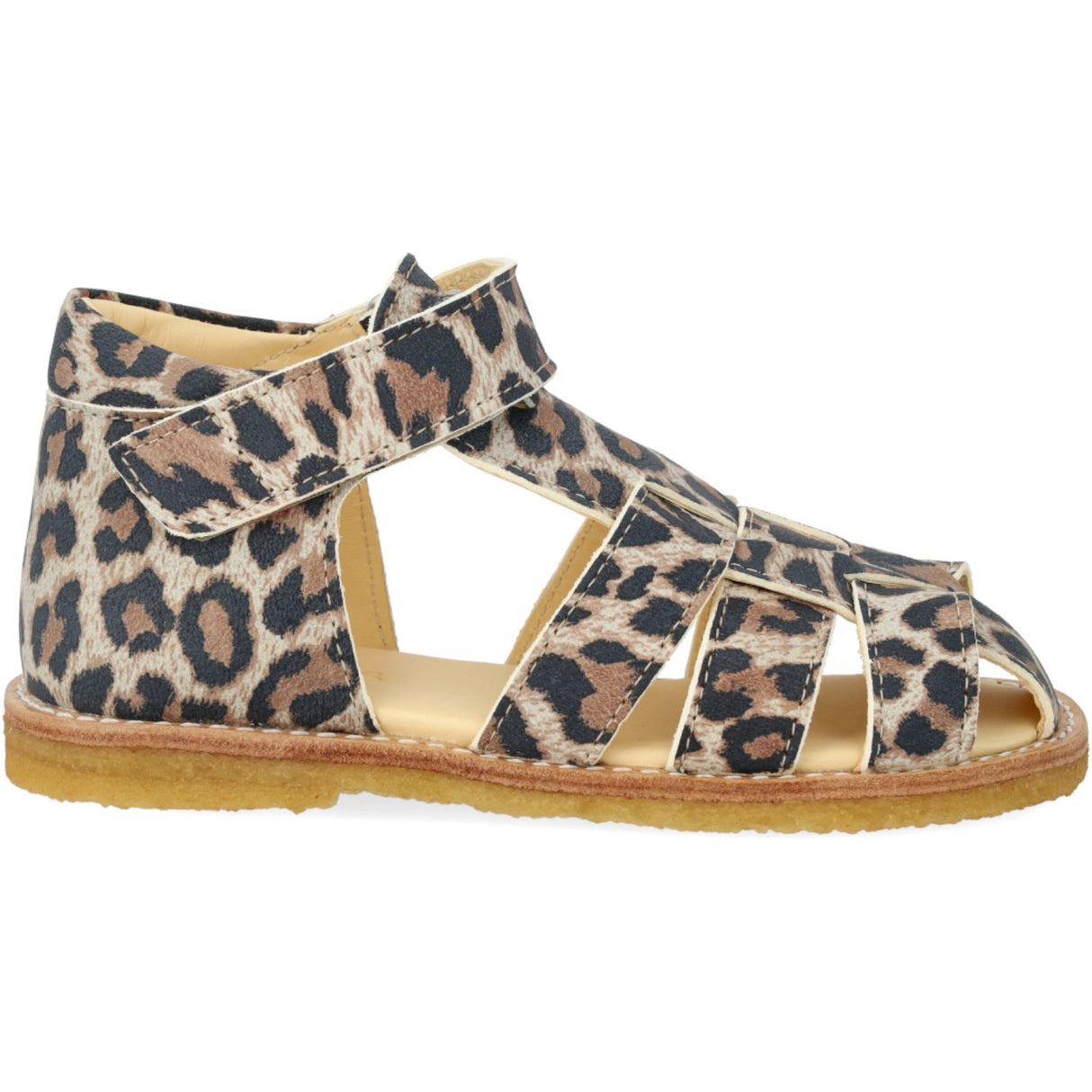 Angulus Leopard suede Beginner Sandal Med Velcro Closure