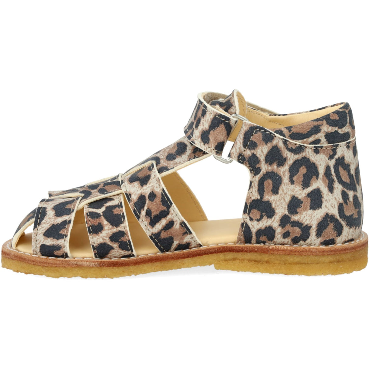 Angulus Leopard suede Beginner Sandal Med Velcro Closure