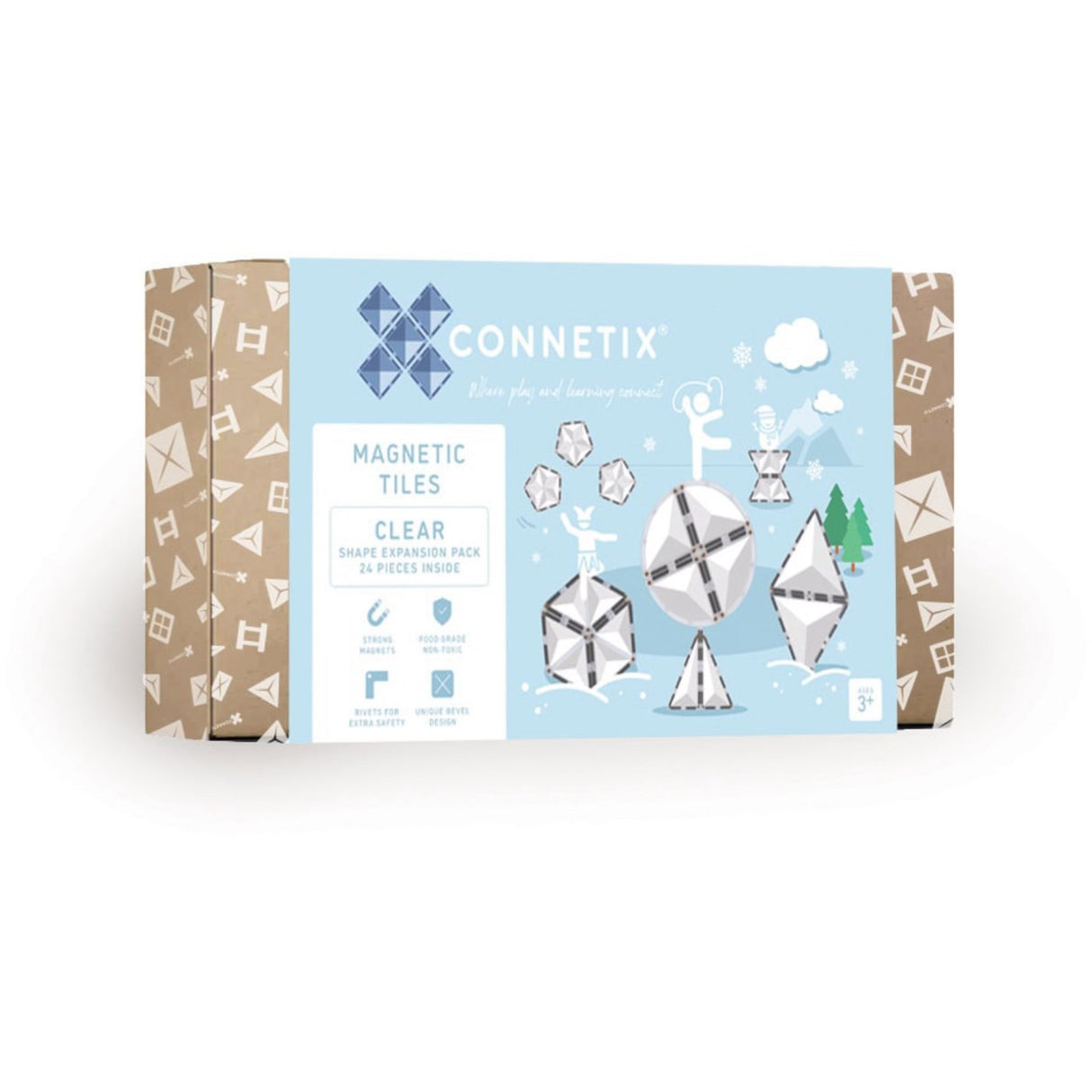 Connetix Clear Shape Expansion Pack 24 Pieces