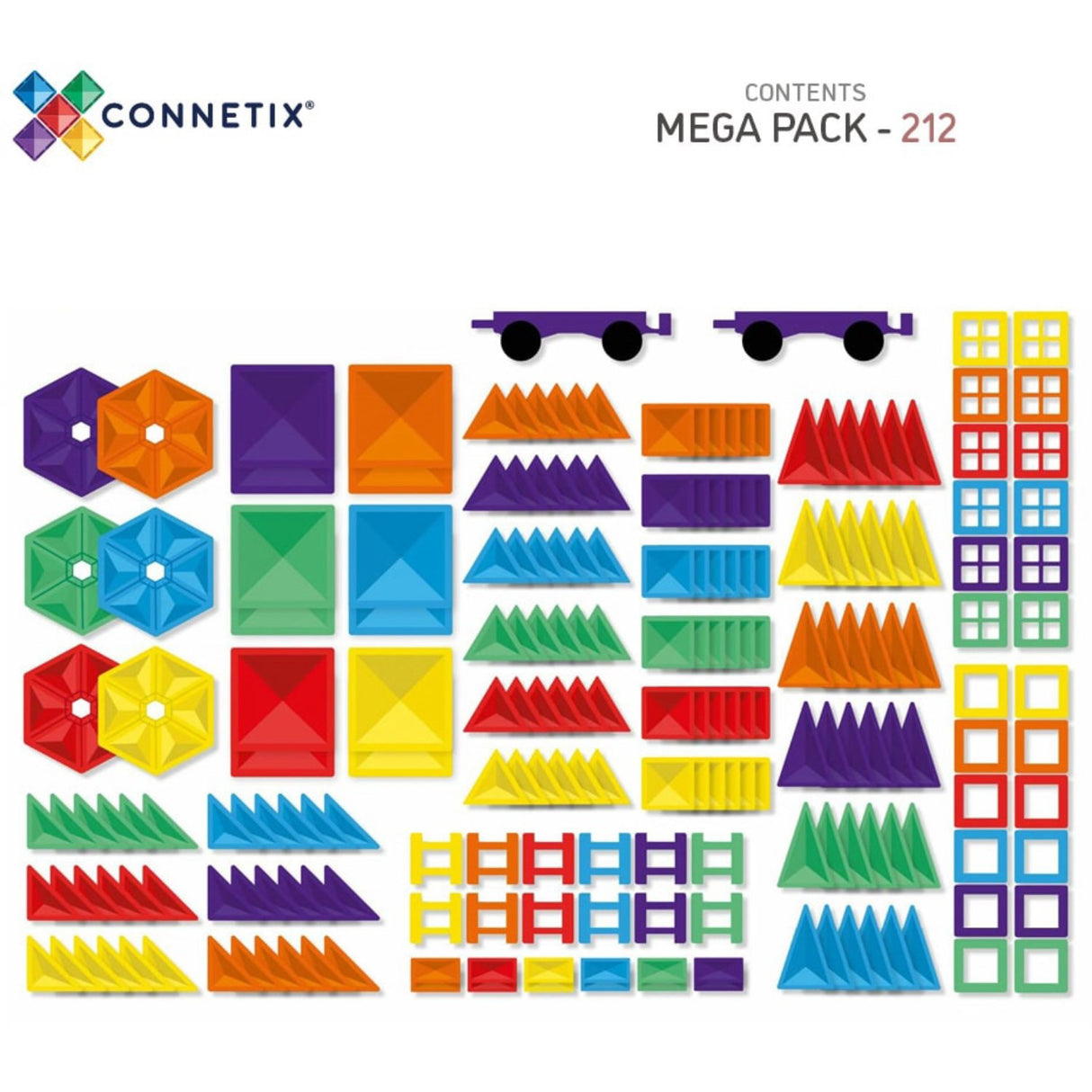 Connetix Rainbow Mega Pack 212 Pieces