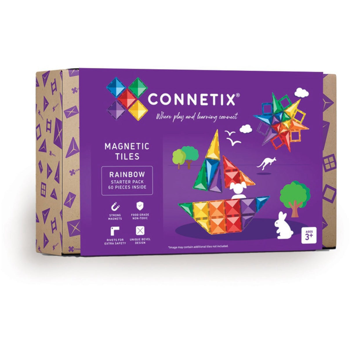 Connetix Rainbow Starter Pack 60 Pieces