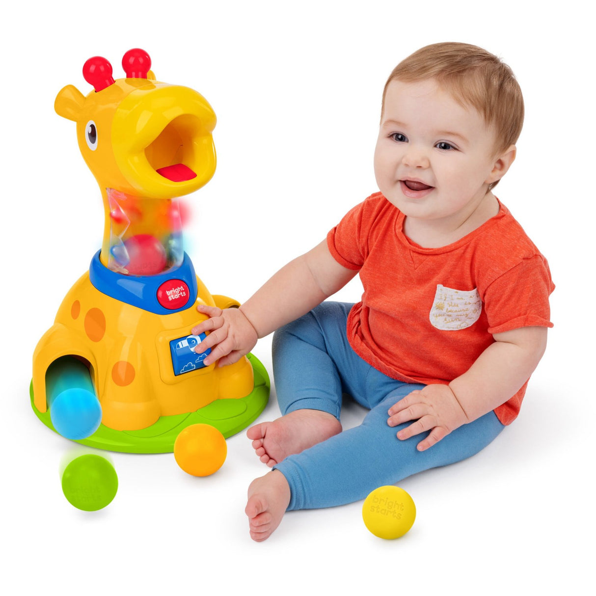 Bright Starts Spinnin’ Spots Giraffe™ Ball Play Toy