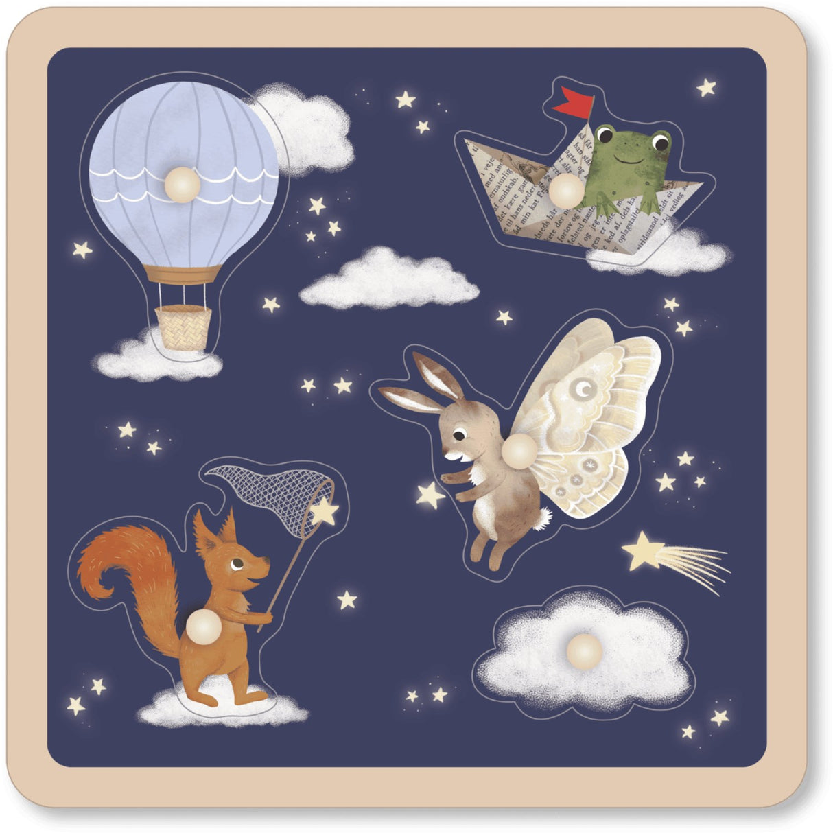 FILIBABBA Little Adventurers Wooden Sensory Puzzle