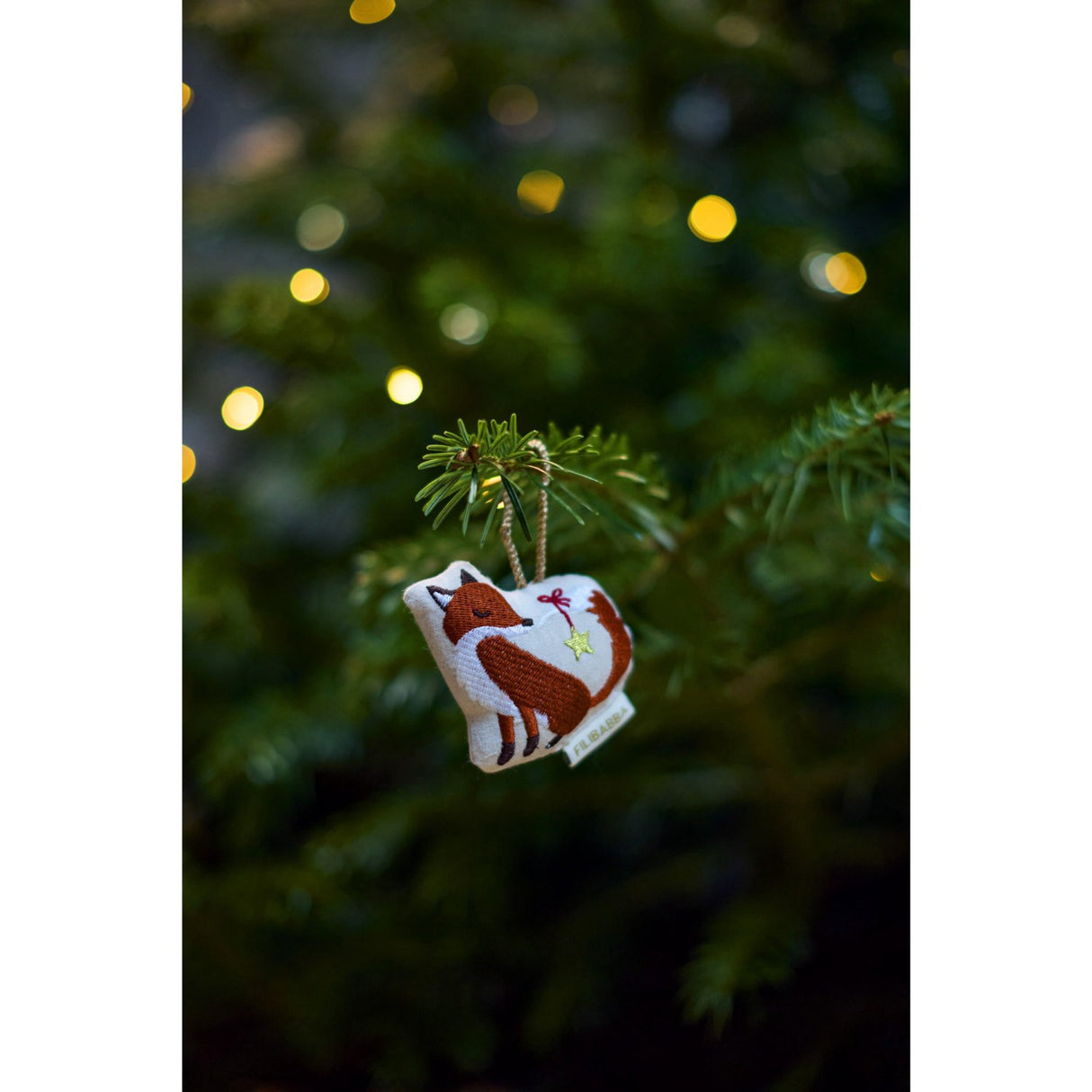 FILIBABBA Forest Friends Embroidered Winter Decorations Wonderful Winter