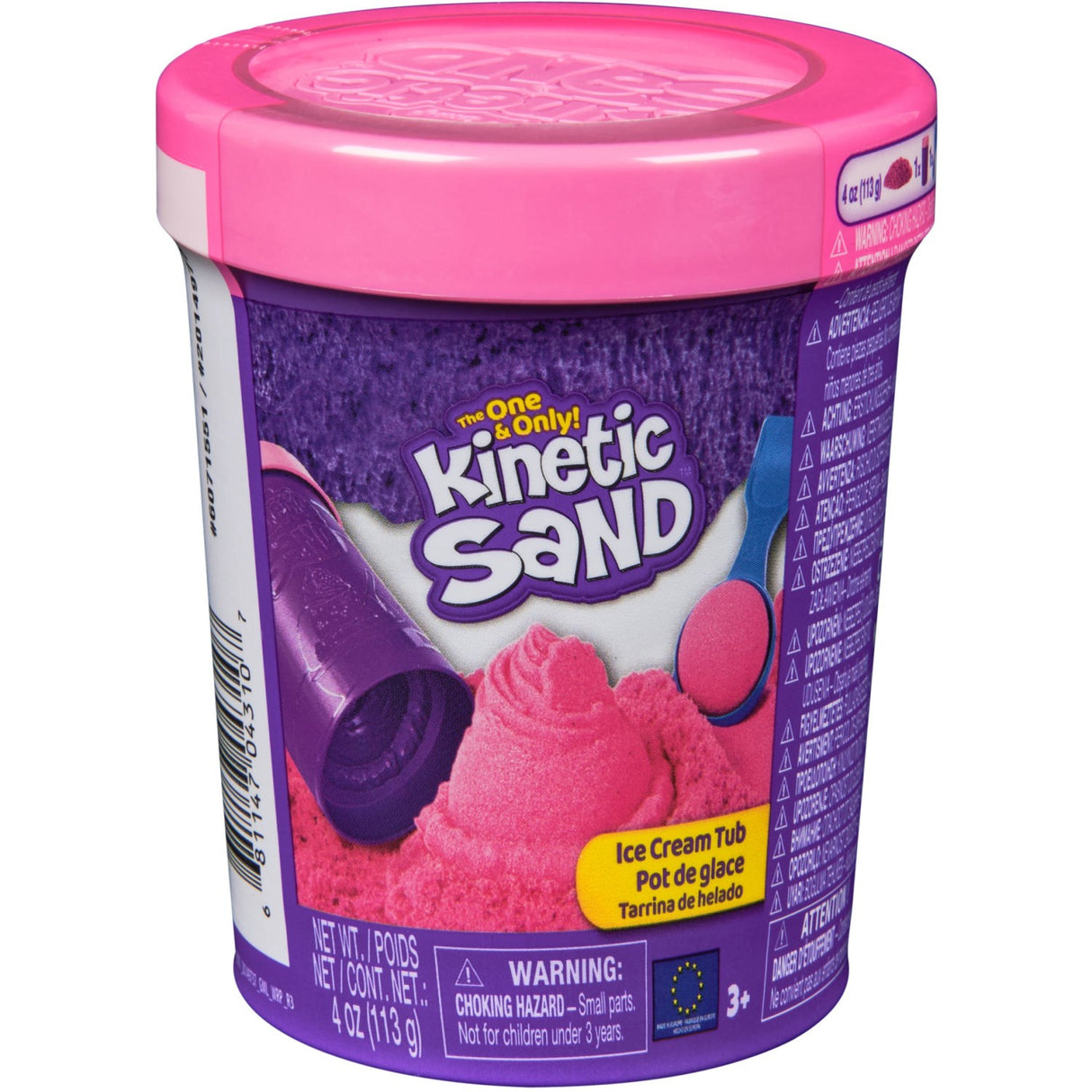 Kinetic Sand Pink Ice Cream Tub