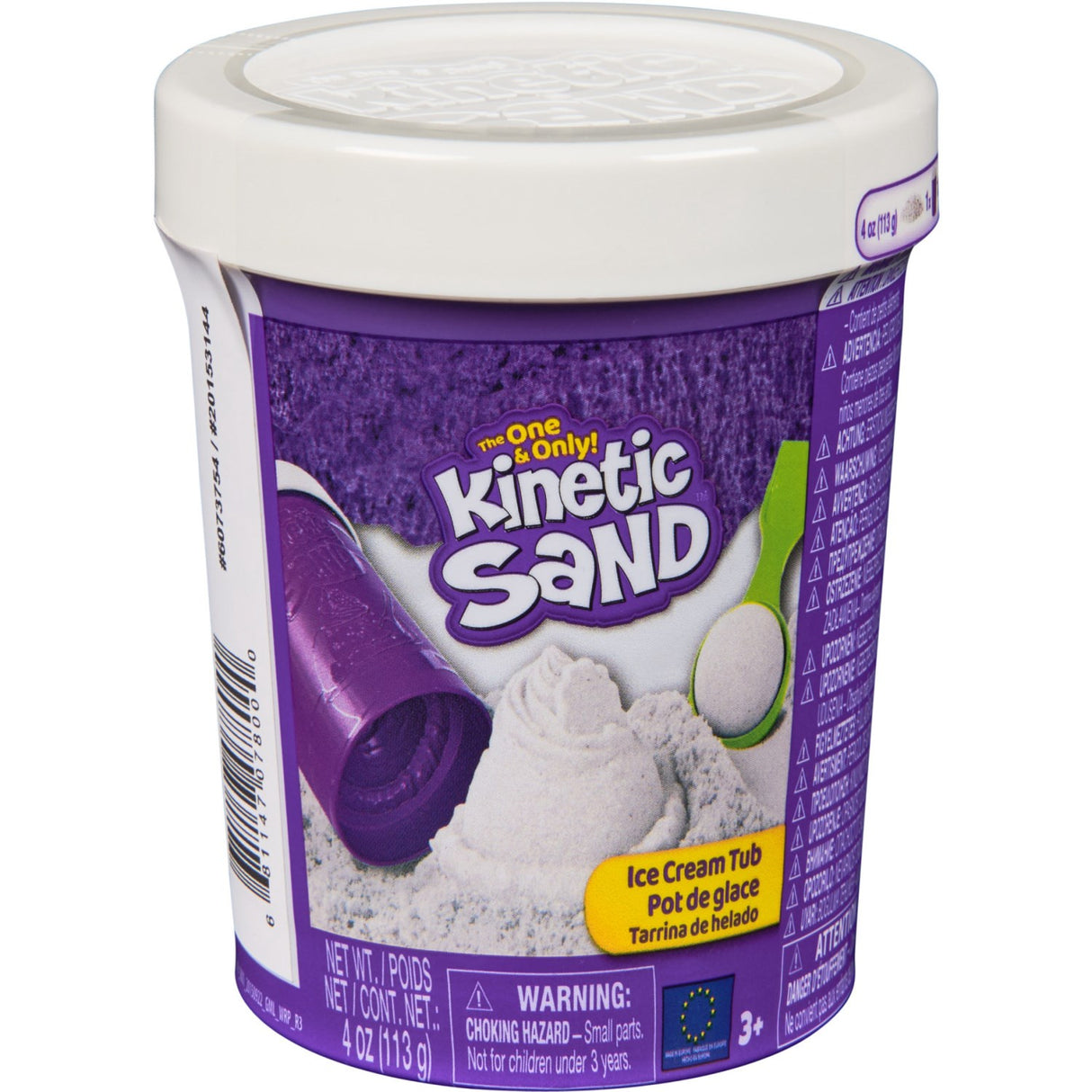 Kinetic Sand White Ice Cream Tub