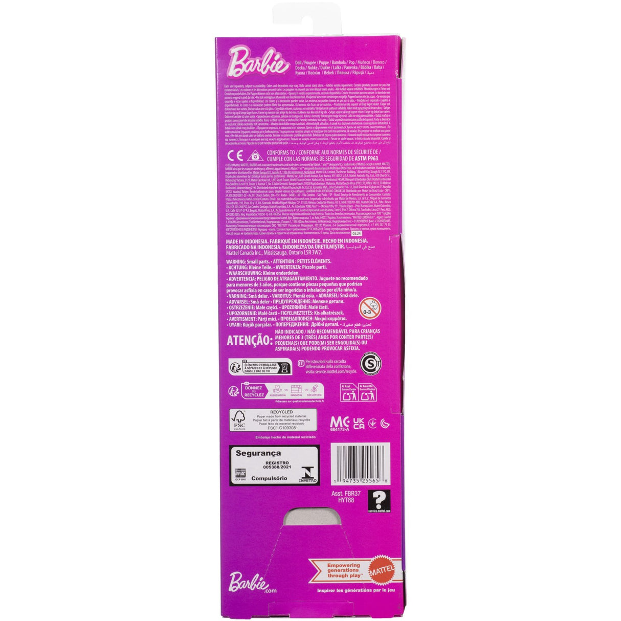 Barbie® Fashionista Doll Pink Dress Heart Cutout