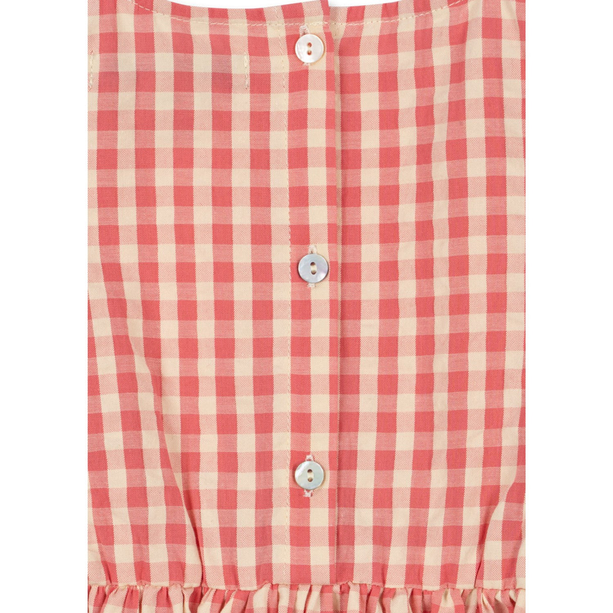 Konges Sløjd Flamingo Plume Check Kim Frill Dress Gots