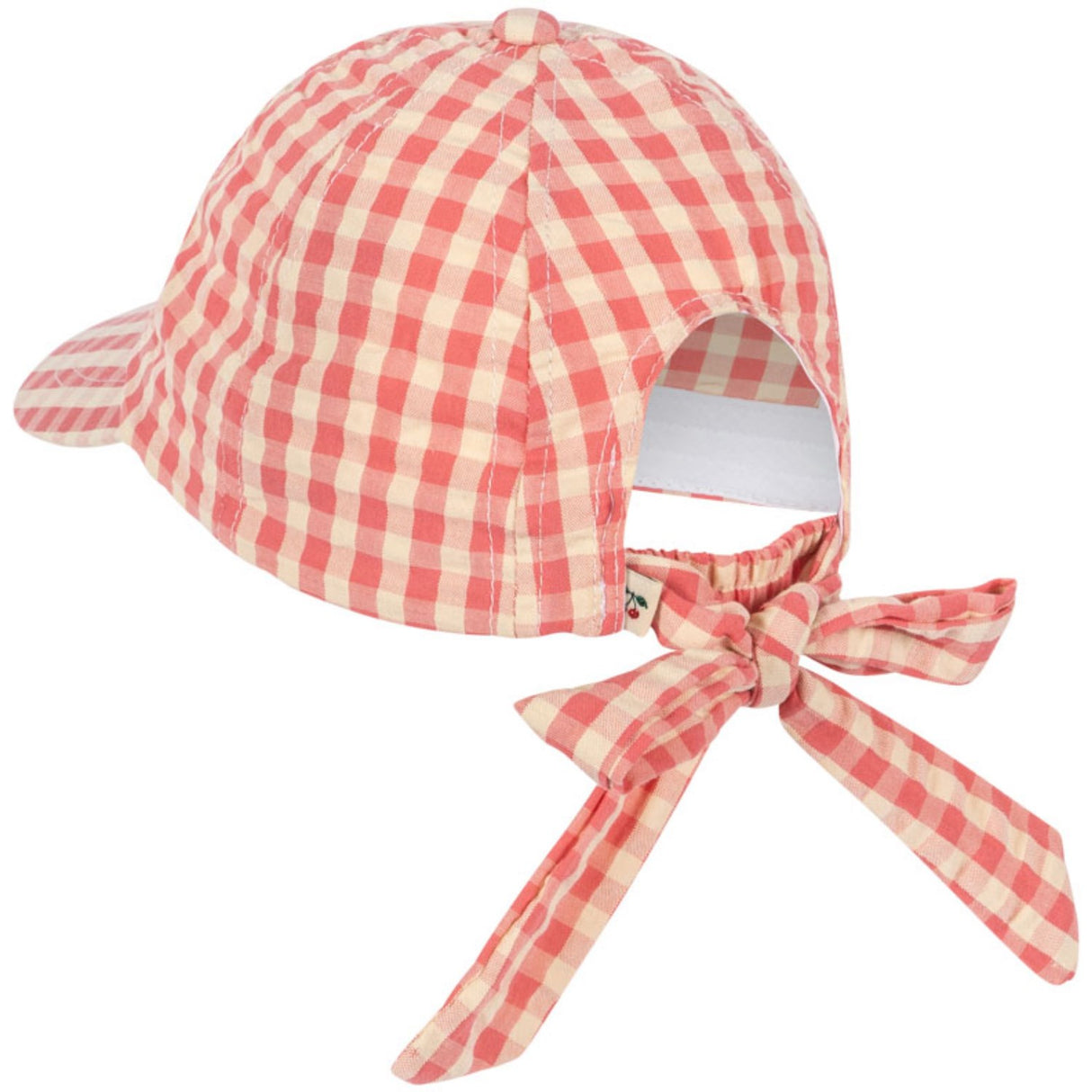 Konges Sløjd Flamingo Plume Check Kim Bow Cap Gots