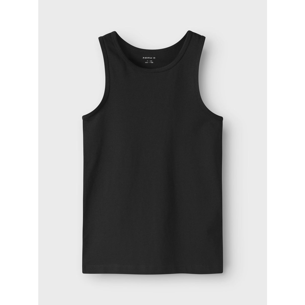 Name It Black Tank Top 4-Pack Black White Solid Noos