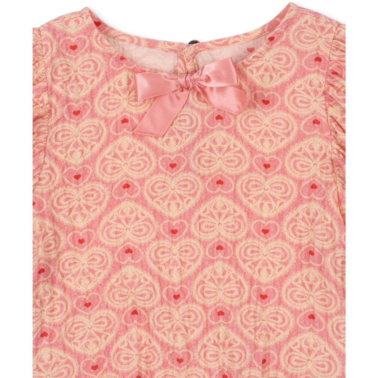 Konges Sløjd Lacy Pink Ava Ss Blouse Gots