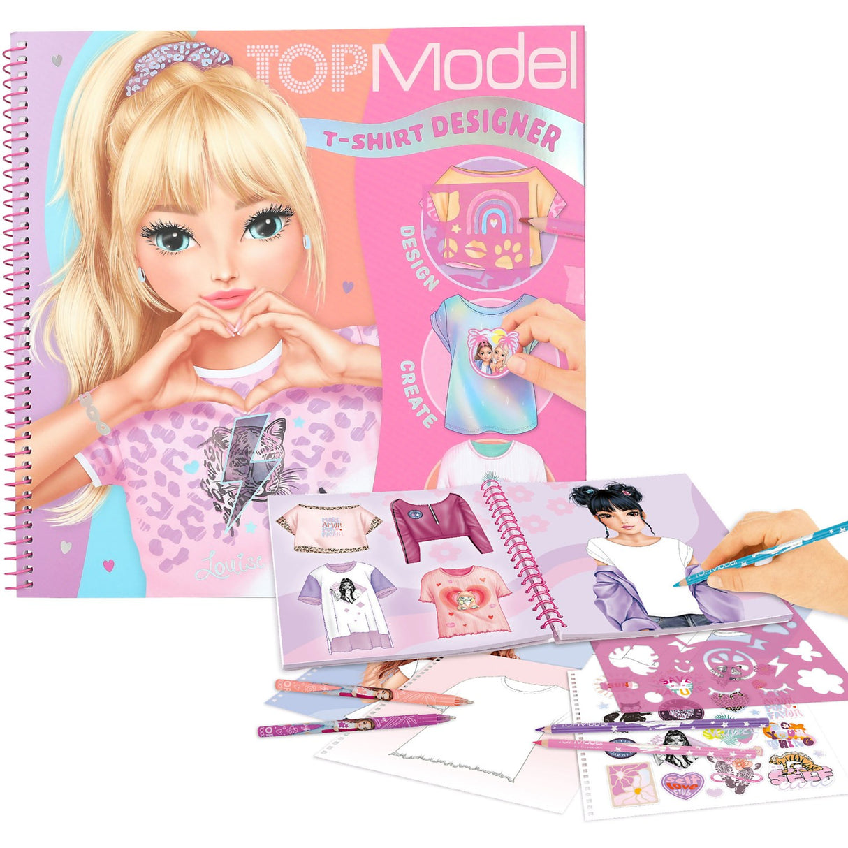 TOPModel T-Shirt Designer Colouring Book